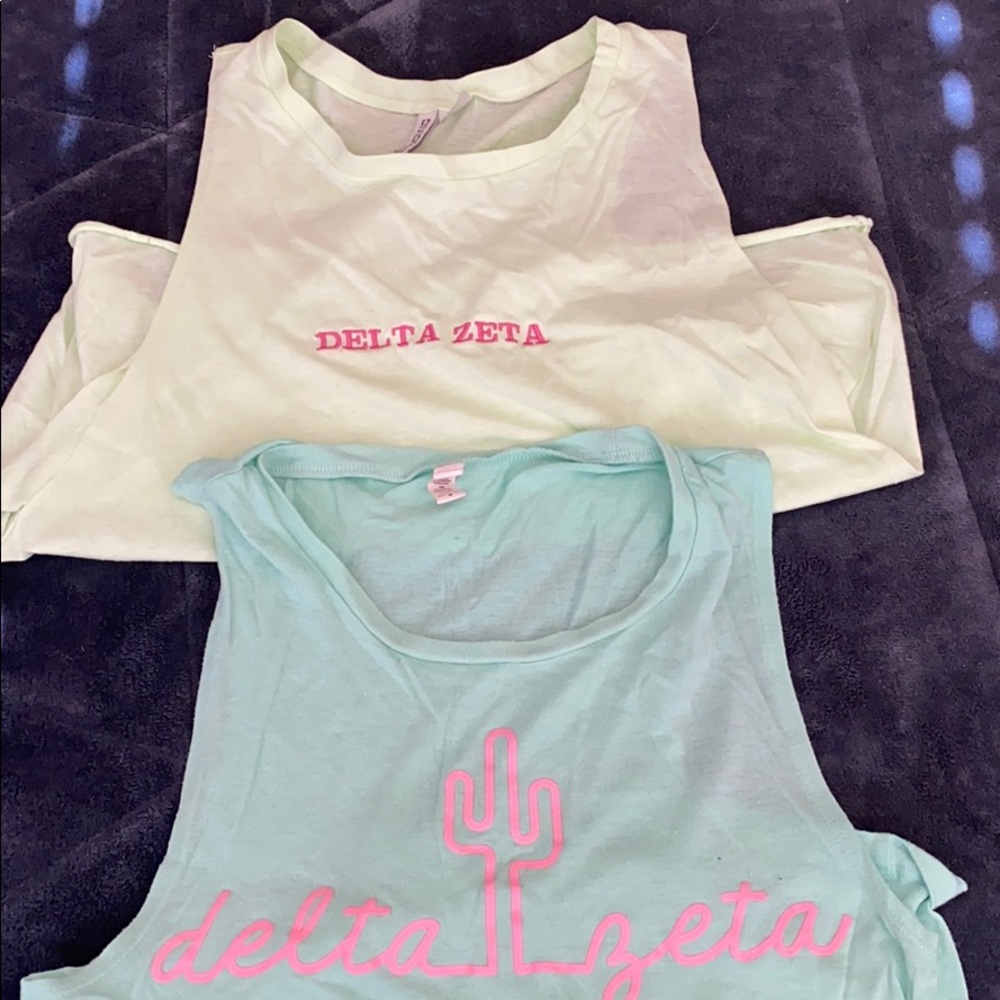 Delta zeta muscle tees